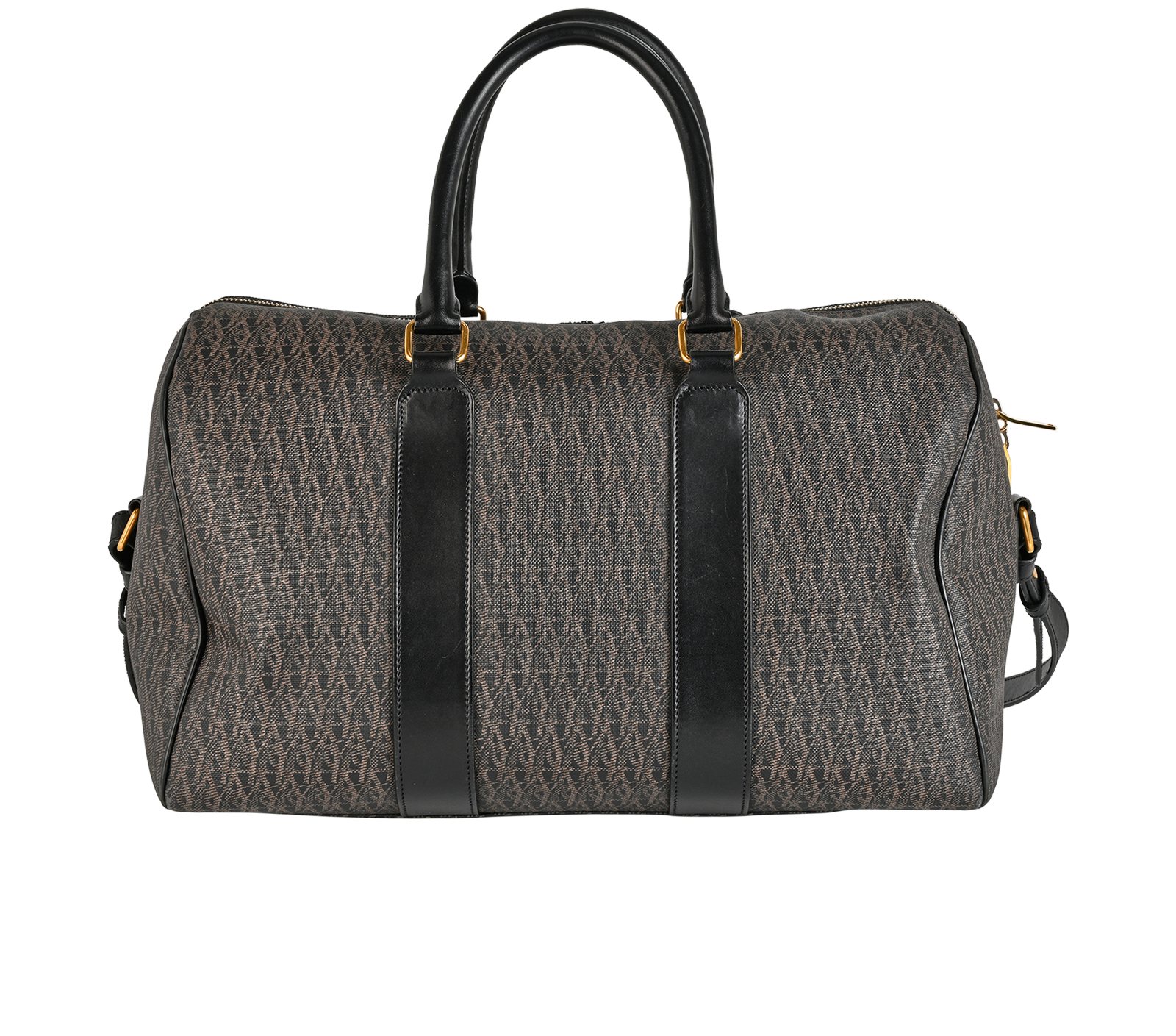 Holdall, &pound;550, Handbags, Black/Brown, Canvas/Leather, Back view